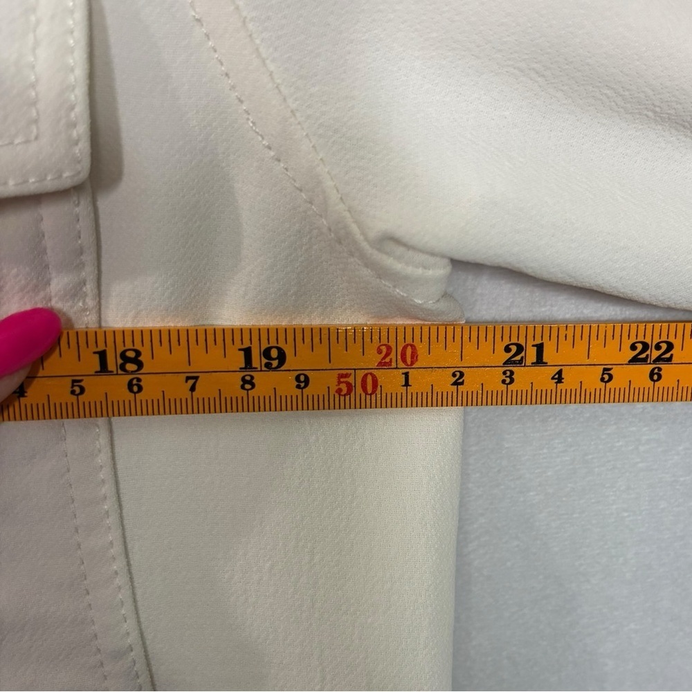 Aritizia Wilfred Oversized The Ganna Button Front Shirt Jacket Cream Color XS - Picture 11 of 13